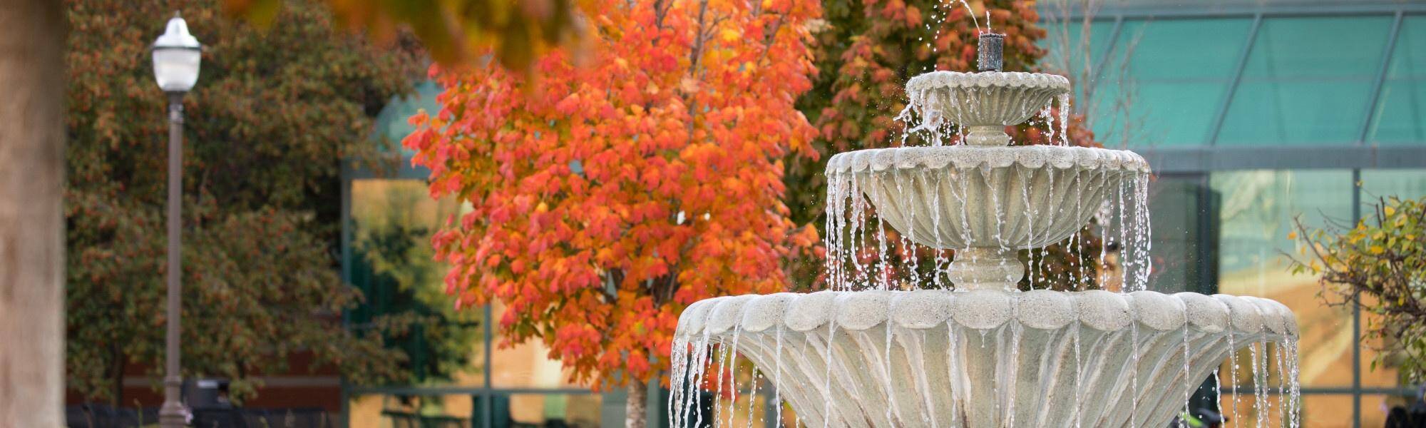 Allendale Fountain in Fall